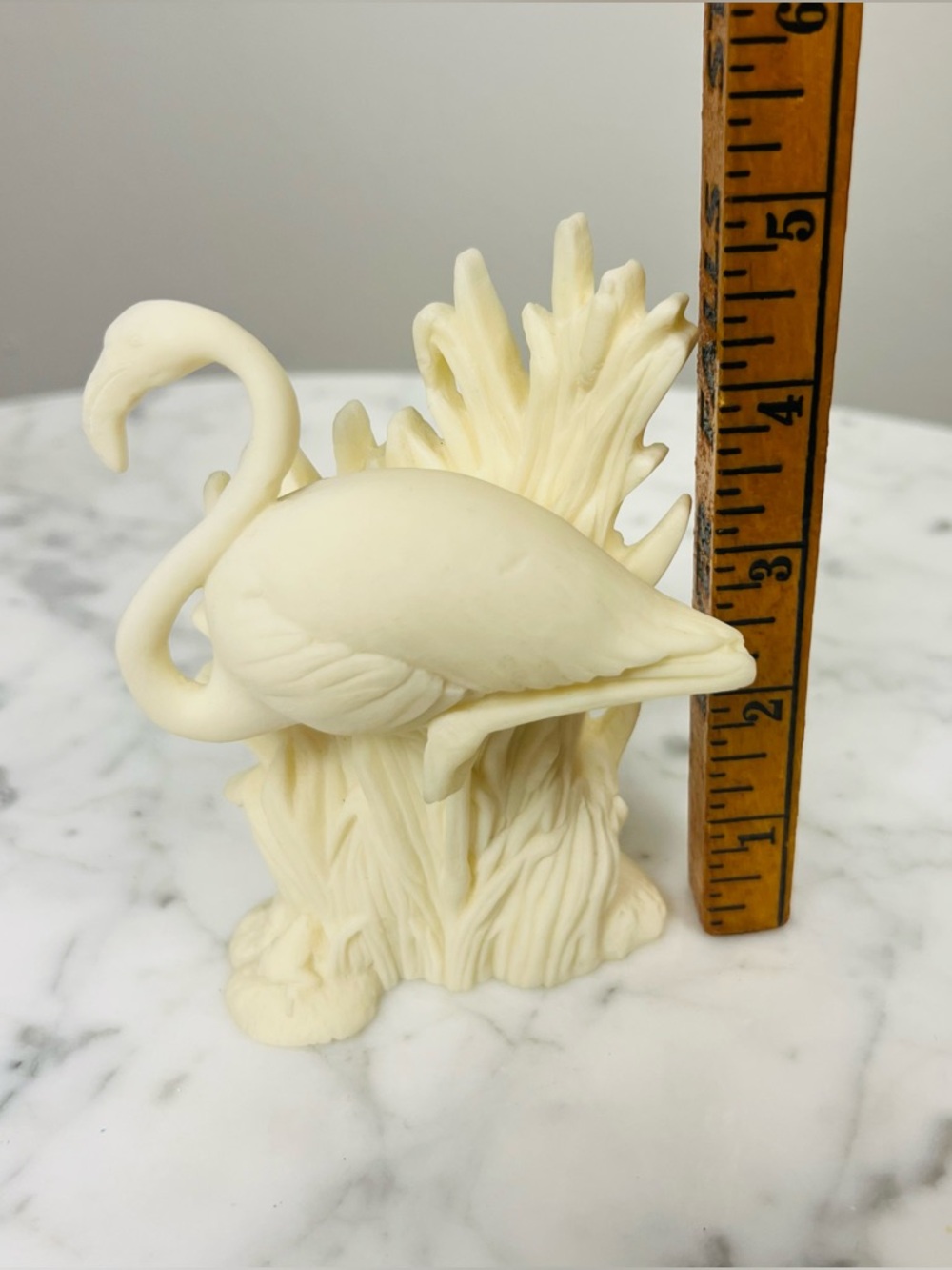 Vintage Coralei of Hawaii Cultured Coral Pink Flamingo Figurine – 1970s - Picture 7 of 8